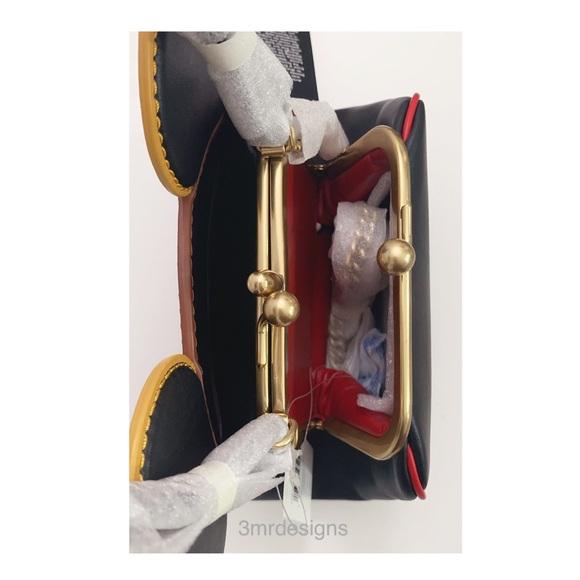 AUTH.COACH X Keith Harling| Glovetanned Leather Purse/Coin Purse & KS. Earrings - Picture 5 of 13